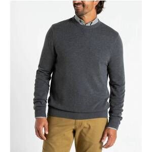 NEW DUCK HEAD henson merino crewneck sweater in grey